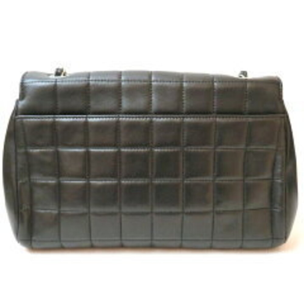 Chanel shoulder chain bag lambskin Chocobar black